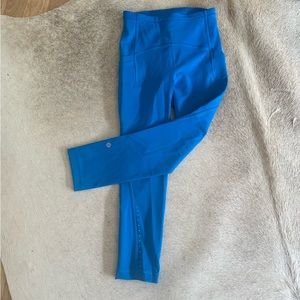 Lululemon Swift Speed High Rise Crop - Sz 2 - Blue/Poolside